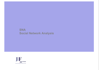 Analyse de réseau (SNA)